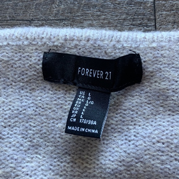 NWT Forever 21 Beige‎ Sweater - Picture 3 of 4